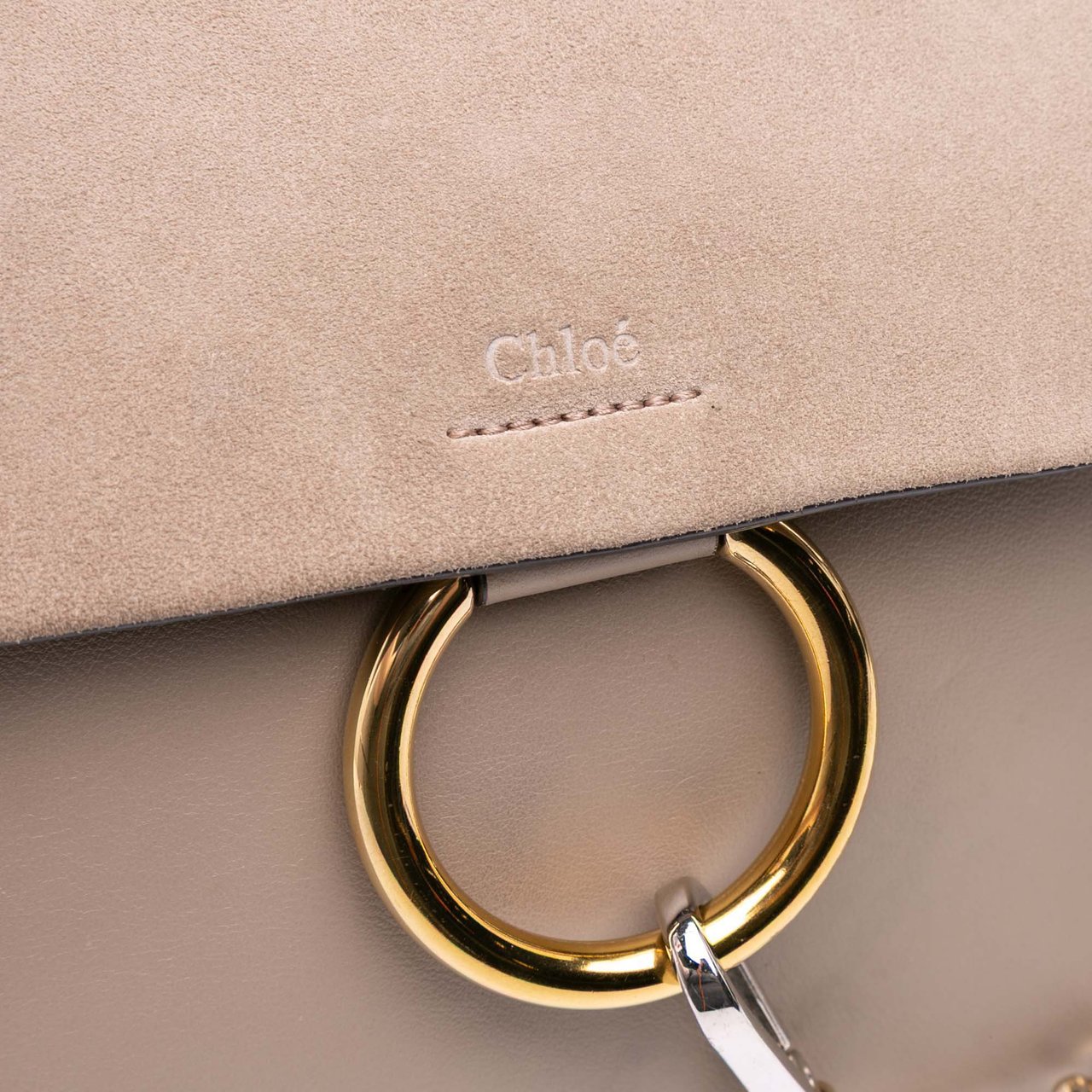 Chloé Medium Leather Faye Shoulder Bag Bruin