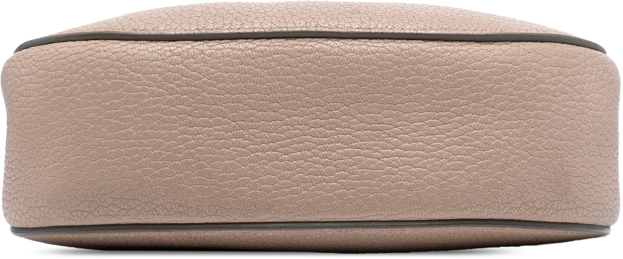 Chloé Mini Grained Lambskin Drew Crossbody Bruin
