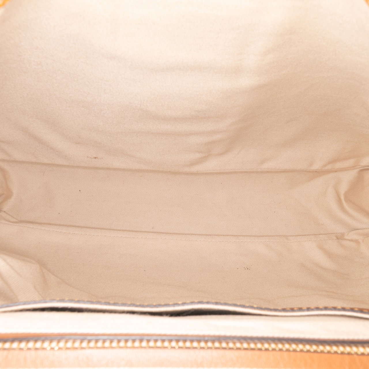 Chloé Medium Grained Lambskin Lexa Satchel Bruin