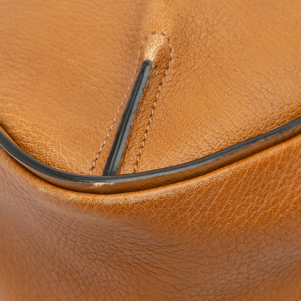 Chloé Medium Grained Lambskin Lexa Satchel Bruin