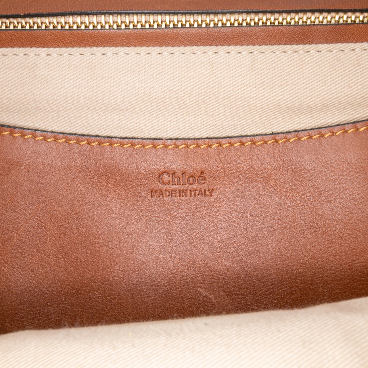 Chloé Medium Grained Lambskin Lexa Satchel Bruin