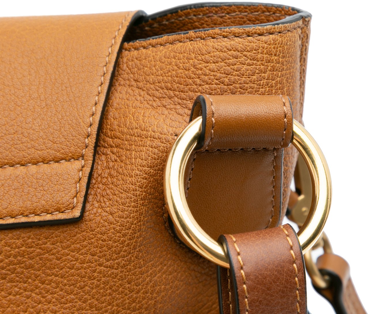 Chloé Medium Grained Lambskin Lexa Satchel Bruin