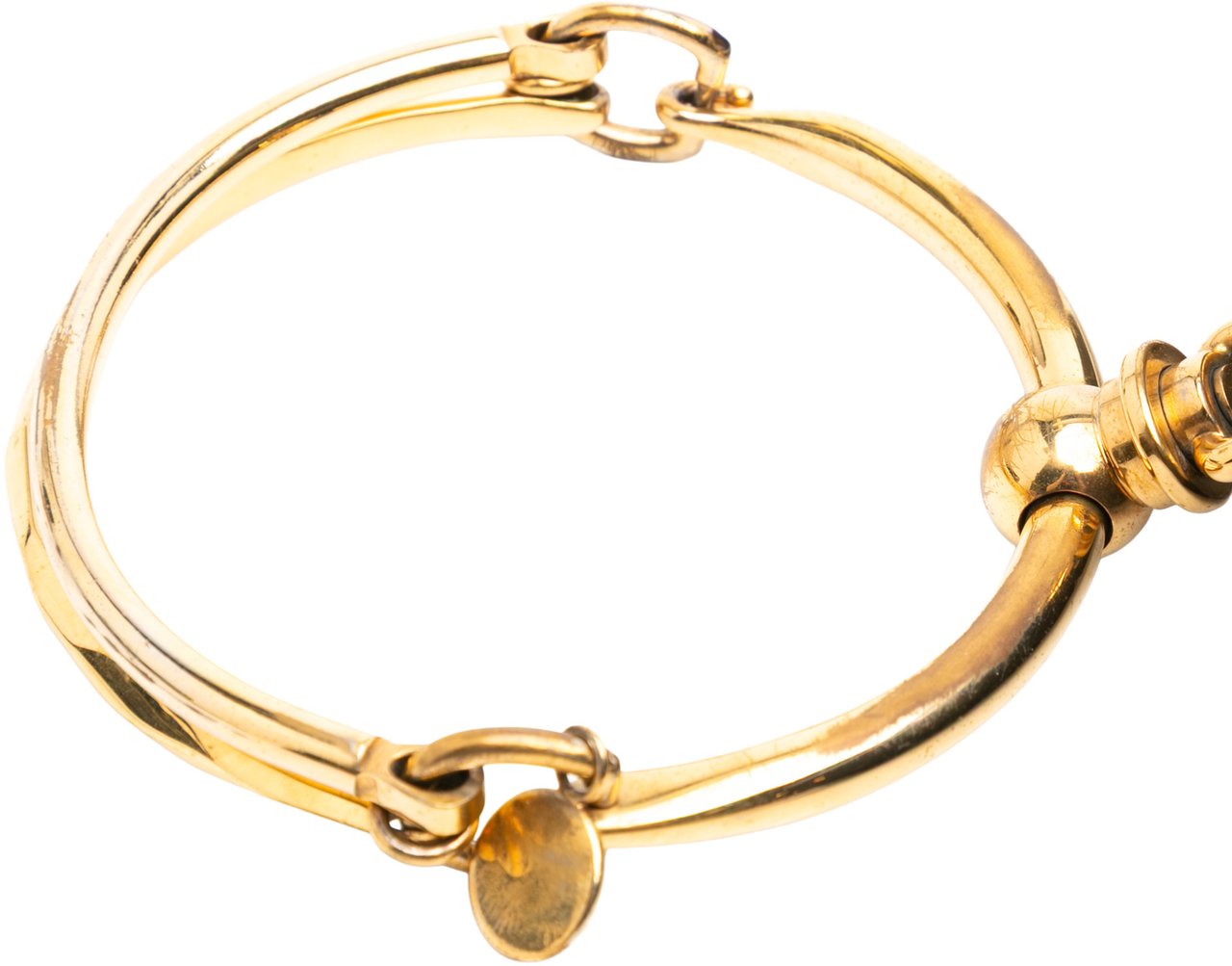 Chloé Medium Leather Nile Bracelet Satchel Zwart