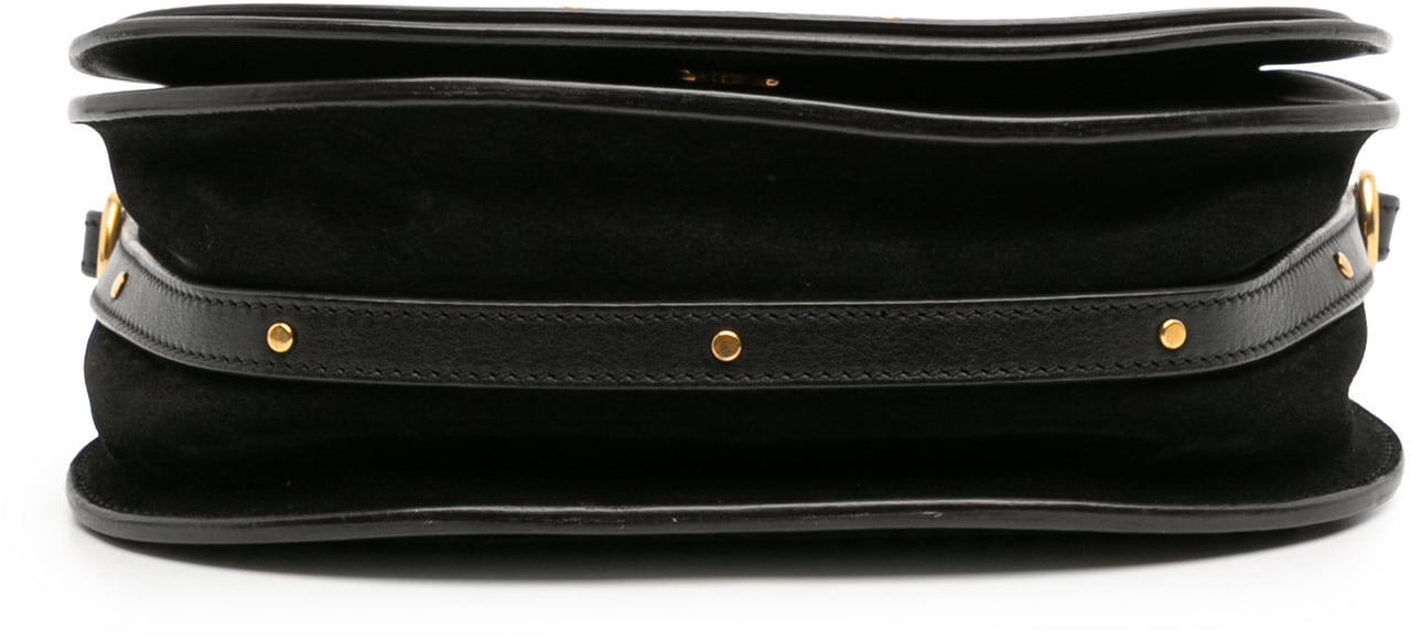 Chloé Medium Leather Nile Bracelet Satchel Zwart