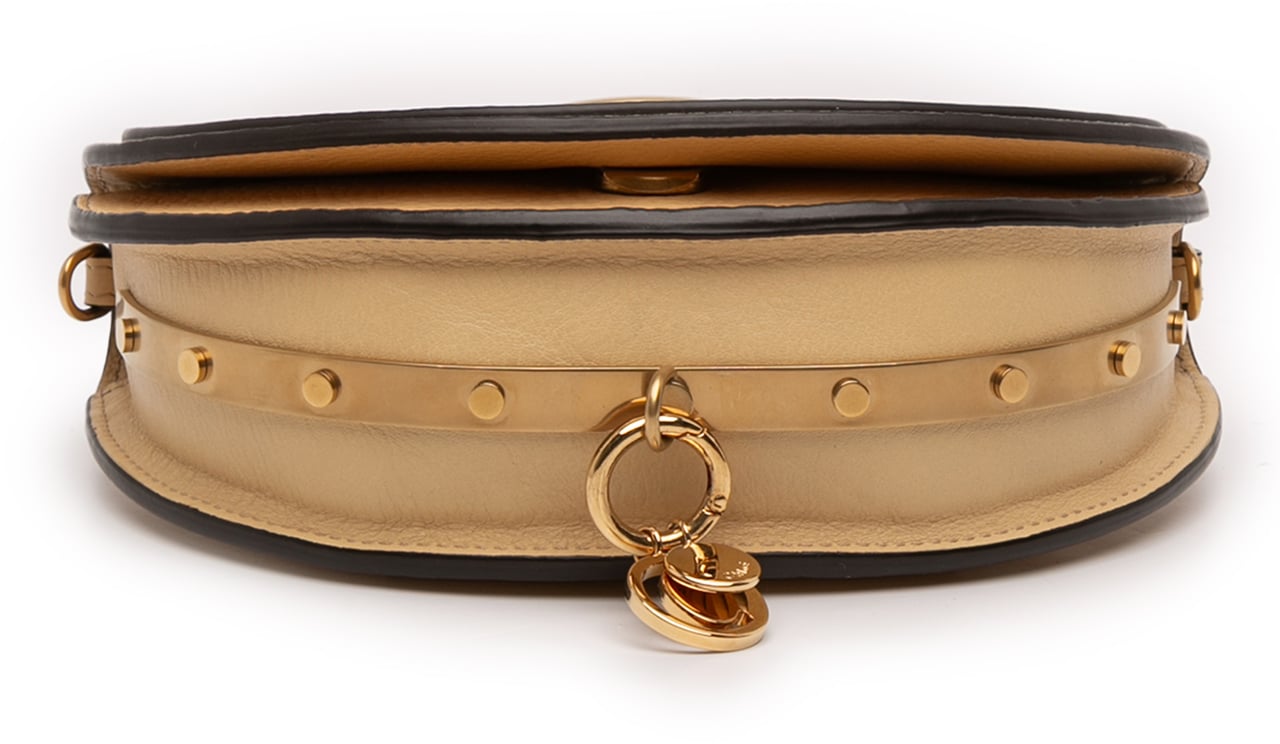 Chloé Leather Nile Bracelet Minaudiere Bruin