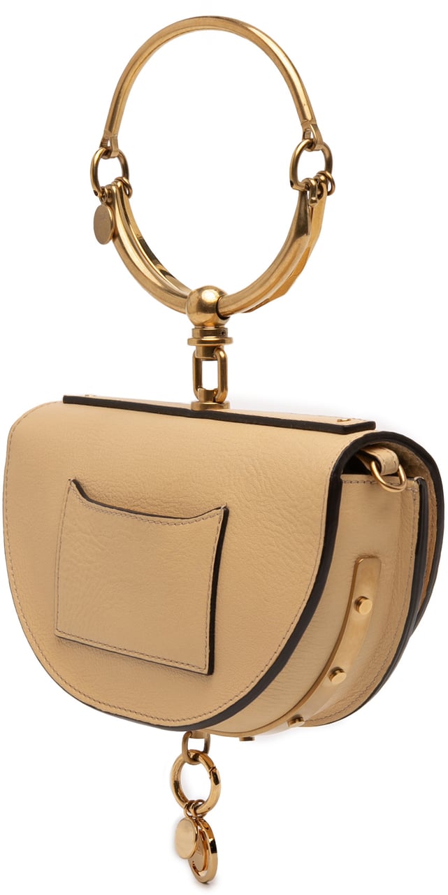 Chloé Leather Nile Bracelet Minaudiere Bruin