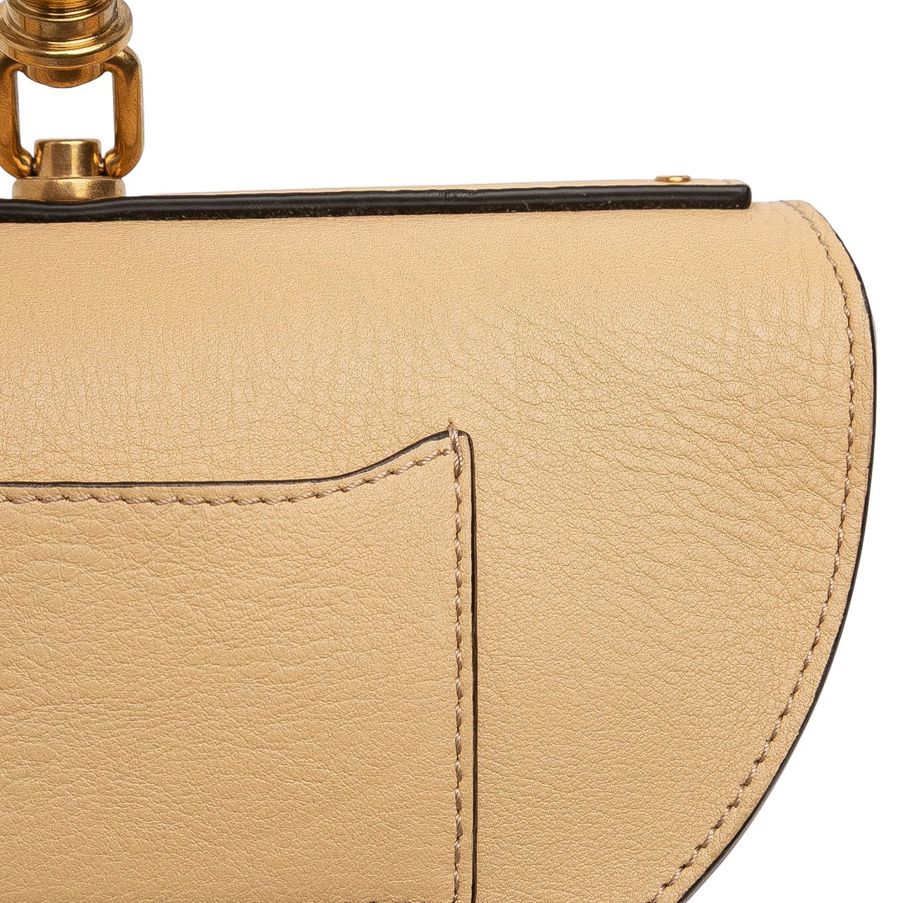 Chloé Leather Nile Bracelet Minaudiere Bruin