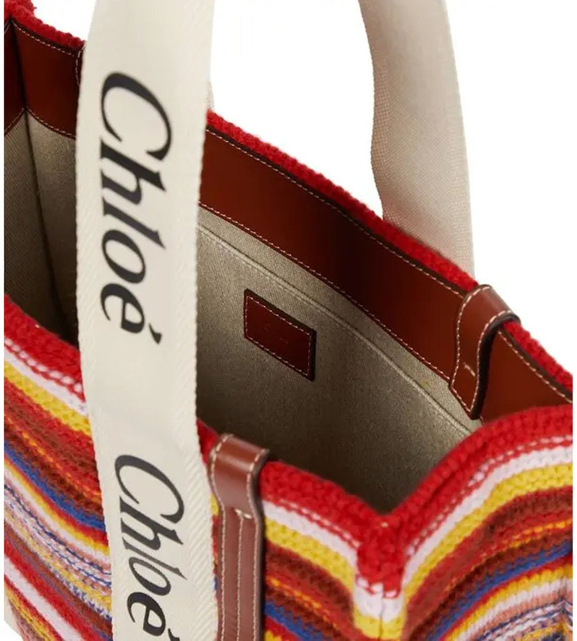 Chloé Chloé Woody Medium Tote Bag Rood