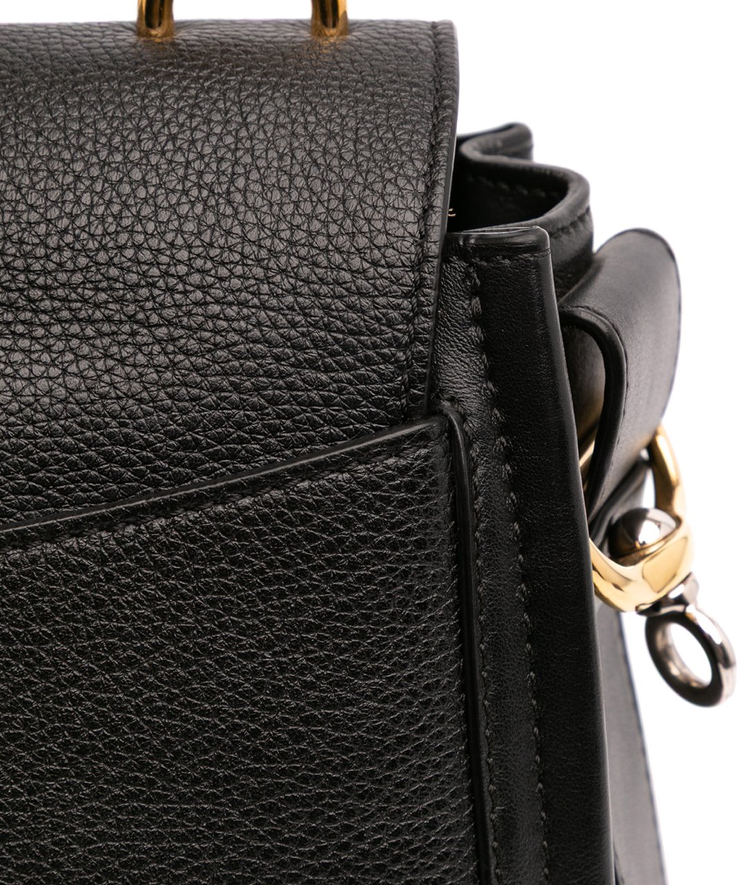 Chloé Small Leather Tess Day Satchel Zwart