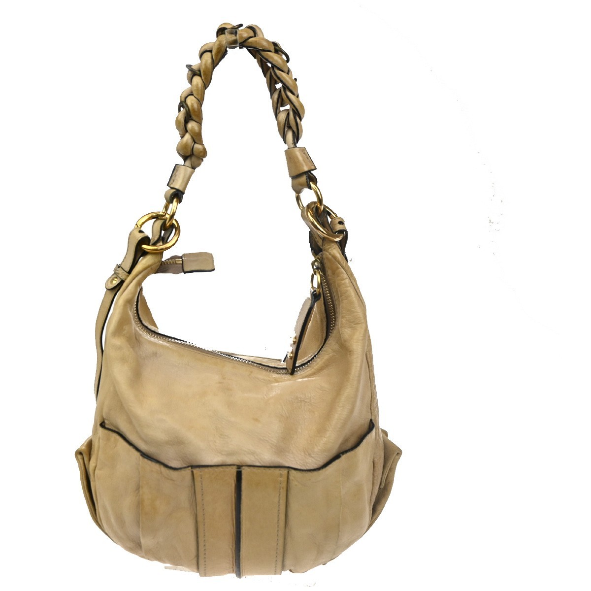 Chloé Chloe Heloise Hobo Leather Large Beige