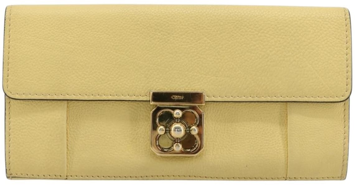 Chloé Chloe Marcie Continental Leather Geel