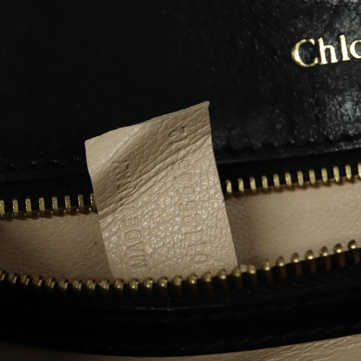 Chloé Chloe Louise Shoulder Bag Leather Medium Zwart