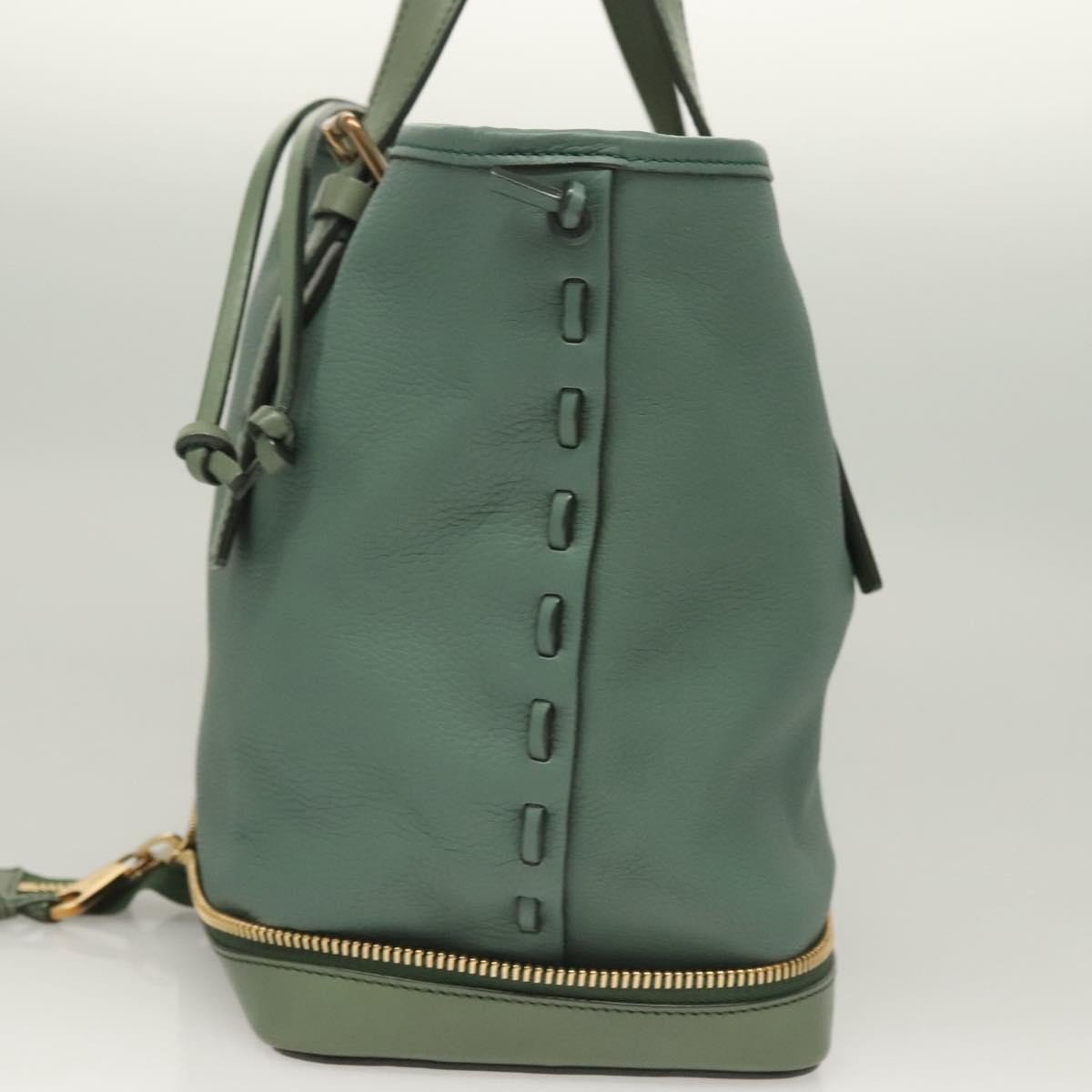 Chloé Chloe Ellen Moyen Tote Leather Large Groen