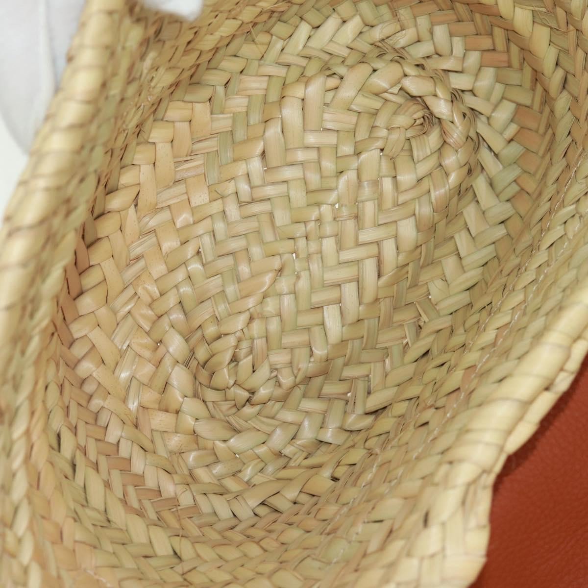 Chloé Chloe Marcie Basket Bag Raffia and Leather Small Beige