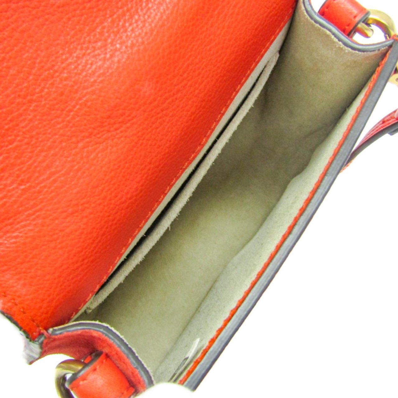 Chloé Chloe Nile Crossbody Bag Leather Mini Oranje