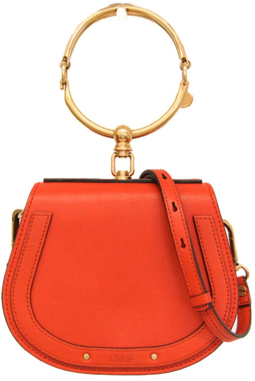 Chloé Chloe Nile Crossbody Bag Leather Mini Oranje