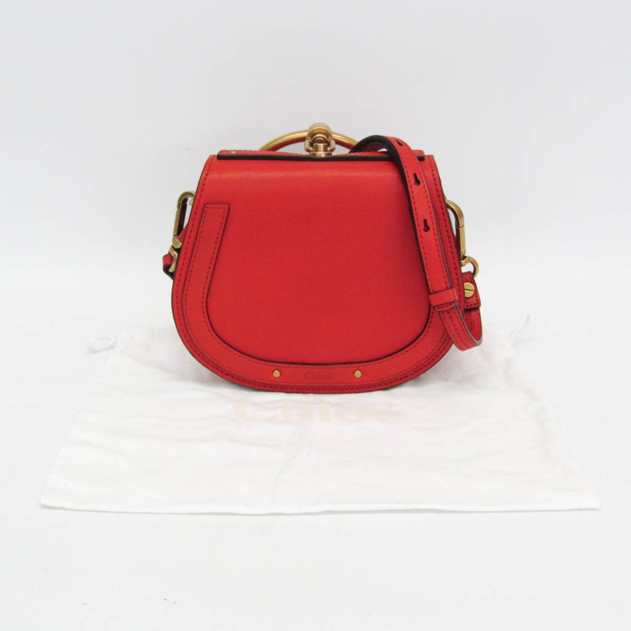 Chloé Chloe Nile Crossbody Bag Leather Mini Oranje