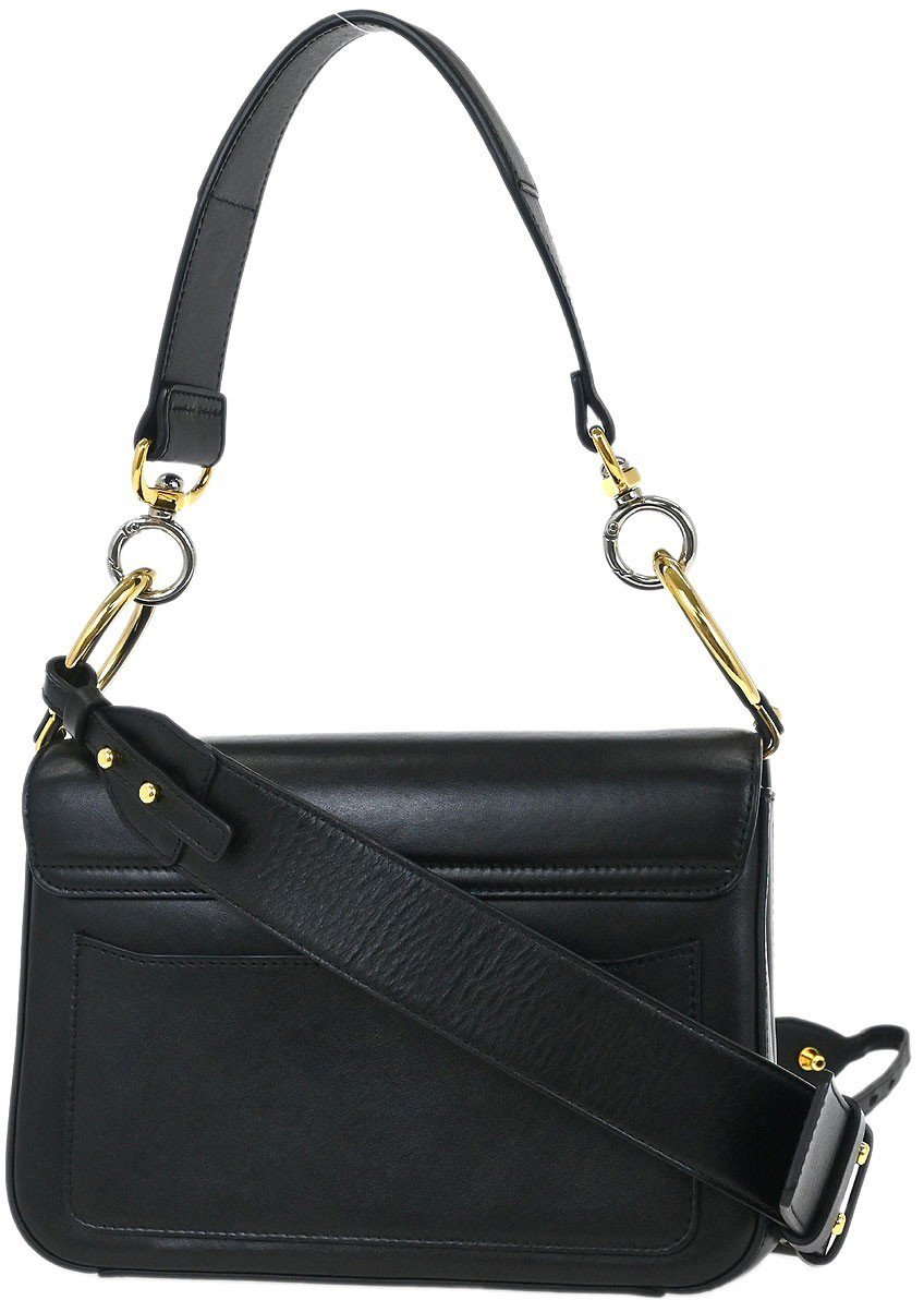 Chloé Chloe C Double Carry Bag Leather Small Zwart