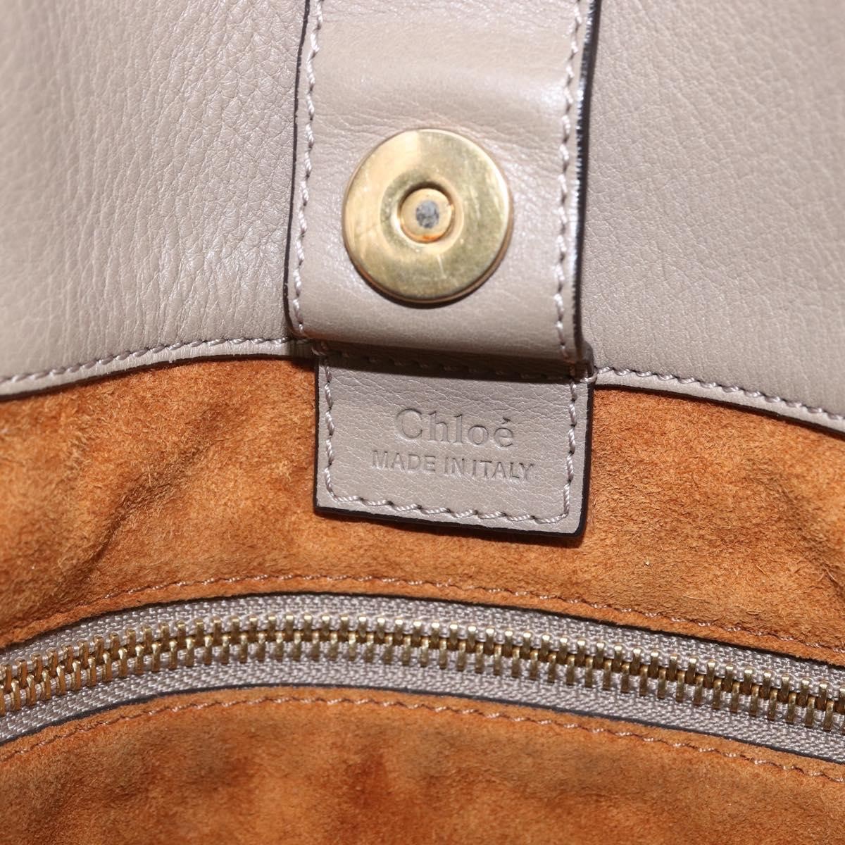 Chloé Chloe Milo Shopping Tote Leather Medium Beige