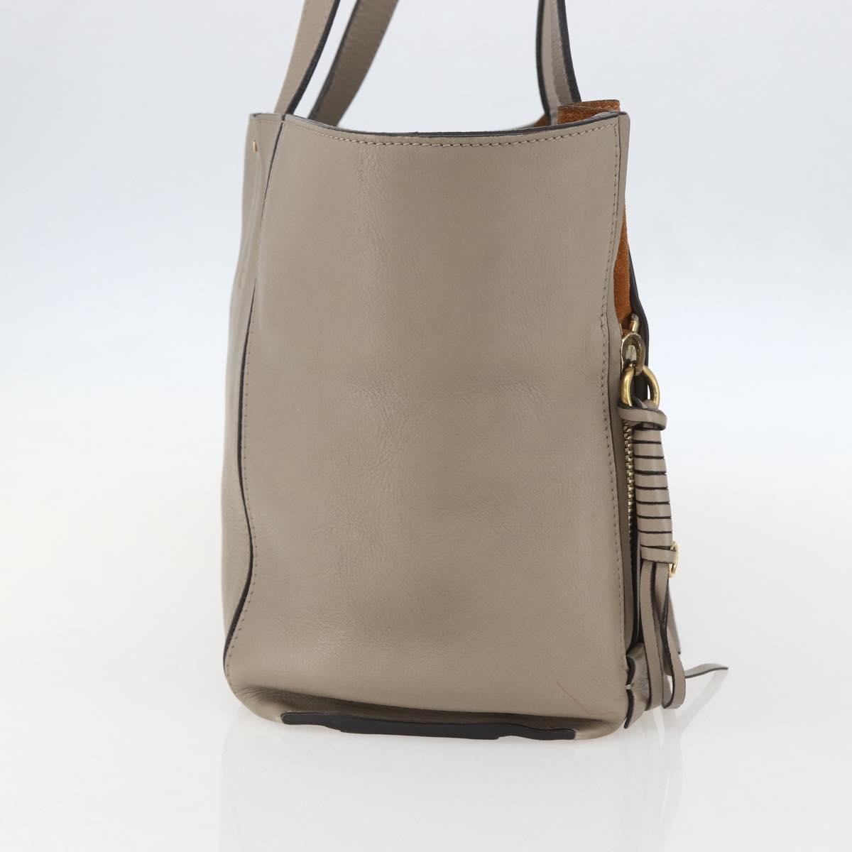 Chloé Chloe Milo Shopping Tote Leather Medium Beige
