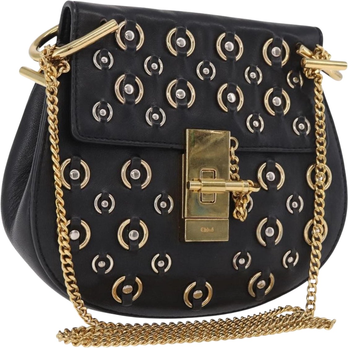 Chloé Chloe Drew Leather Mini Zwart