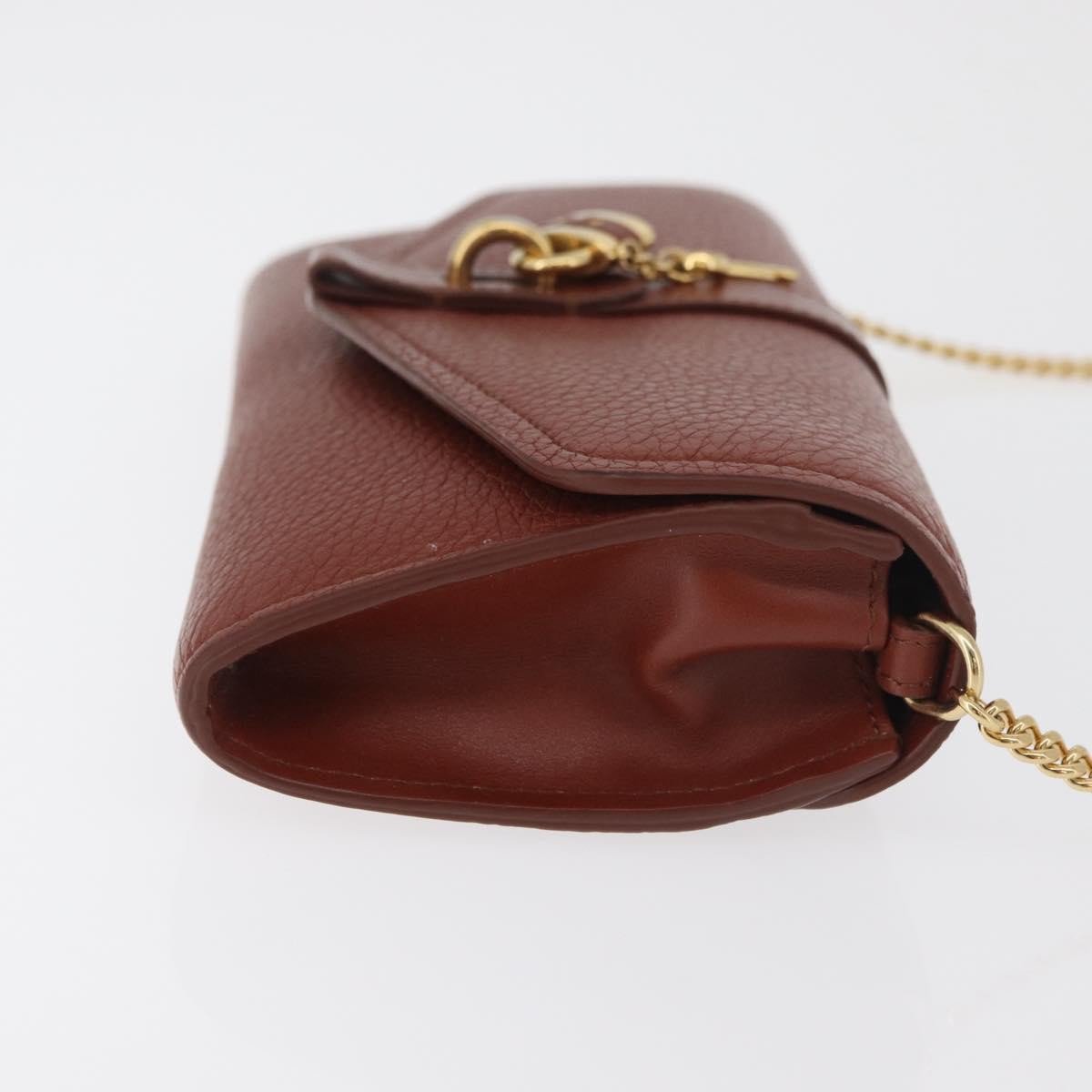 Chloé Chloe Aby Chain Leather Bruin