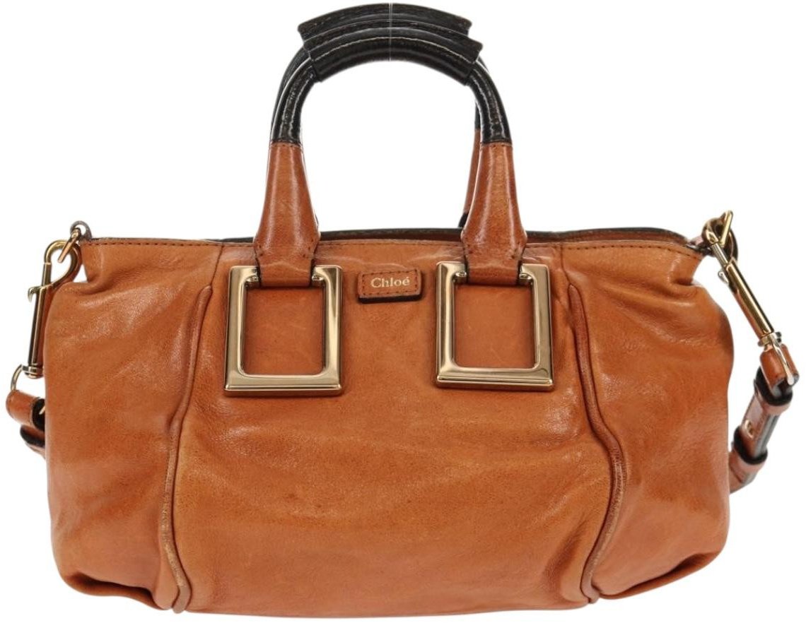 Chloé Chloe Ethel Top Handle Bag Leather Bruin
