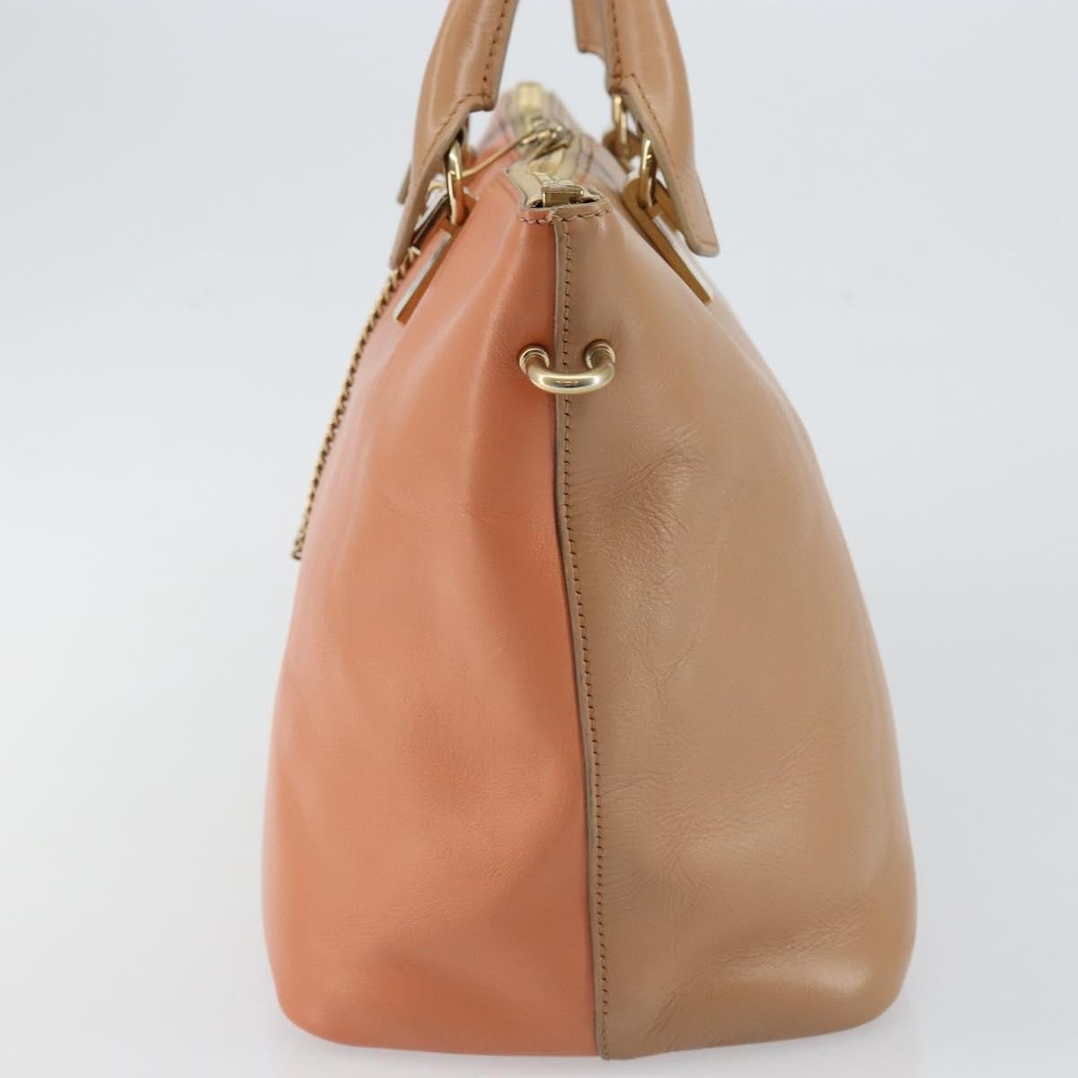 Chloé Chloe Bicolor Baylee Satchel Leather Medium Oranje
