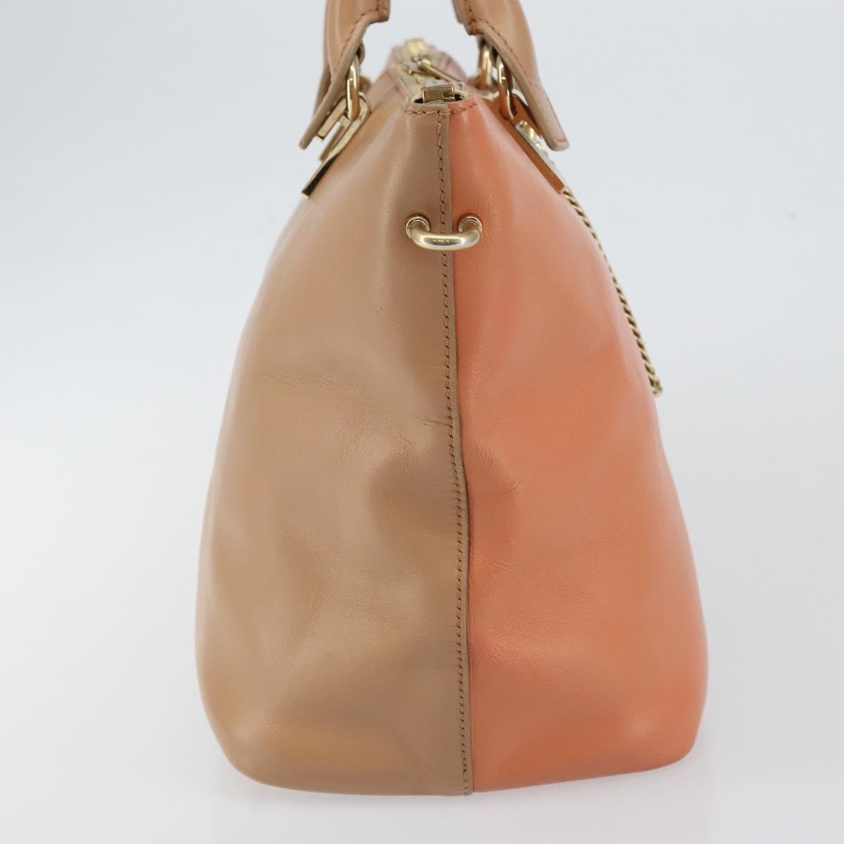 Chloé Chloe Bicolor Baylee Satchel Leather Medium Oranje
