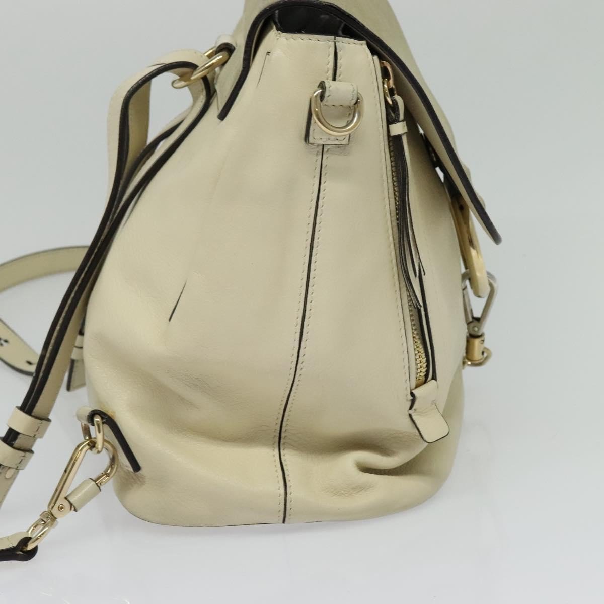 Chloé Chloe Faye Backpack Leather and Suede Medium Beige