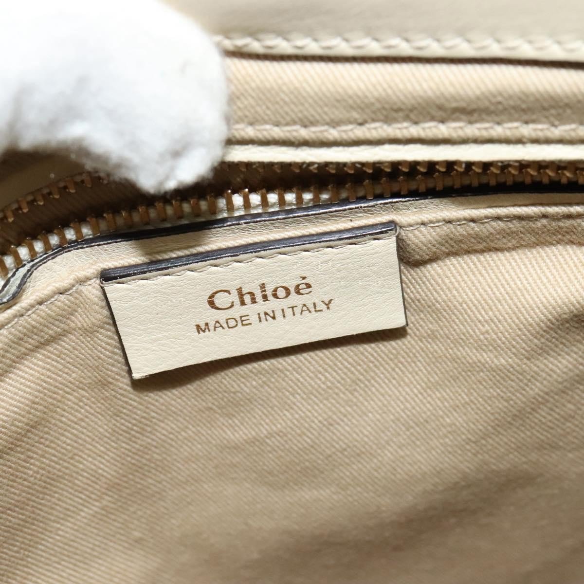 Chloé Chloe Faye Backpack Leather and Suede Medium Beige