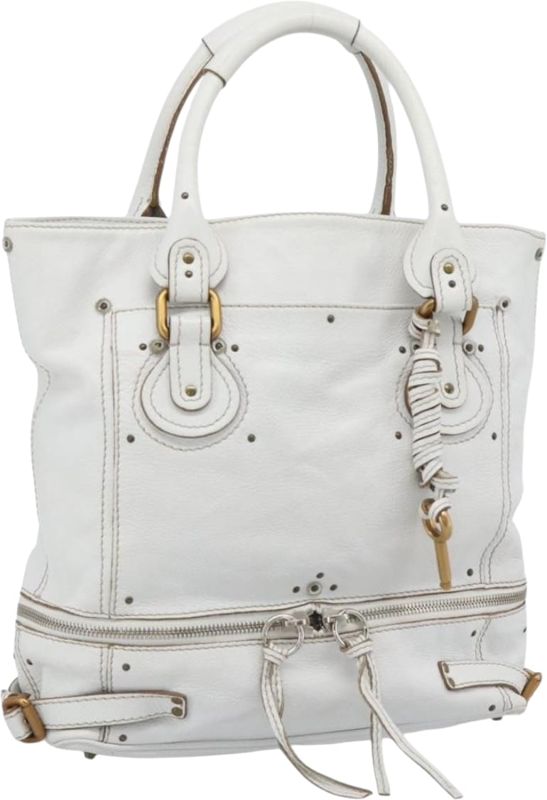 Chloé Chloe Paddington Lock Tote Leather Divers
