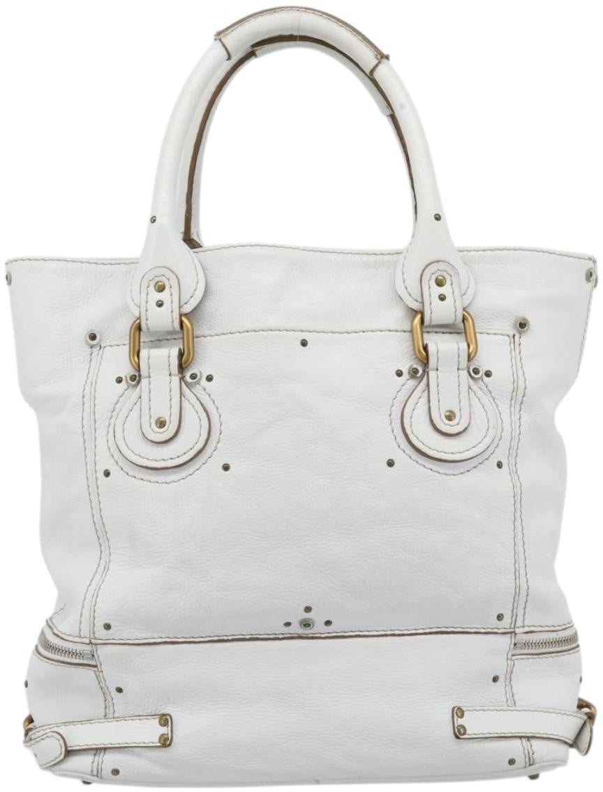 Chloé Chloe Paddington Lock Tote Leather Divers