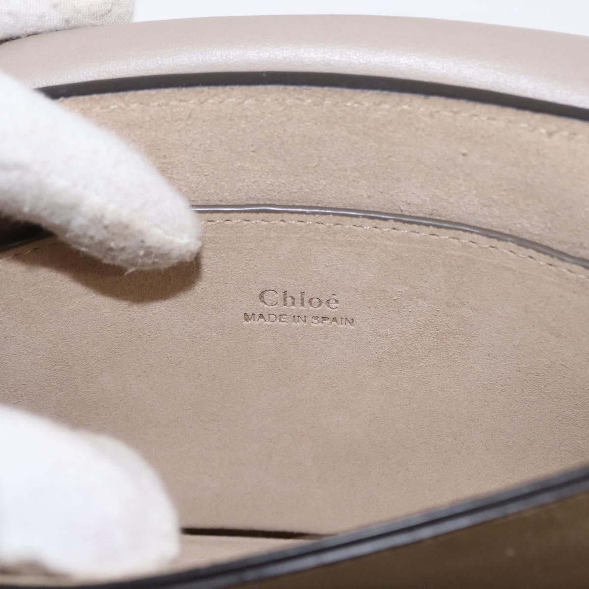 Chloé Chloe Faye Shoulder Bag Leather Small Beige