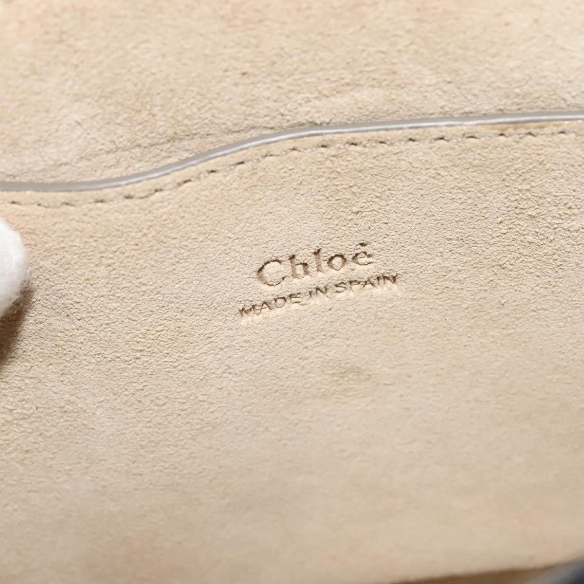 Chloé Chloe Faye Shoulder Bag Leather and Suede Mini Oranje