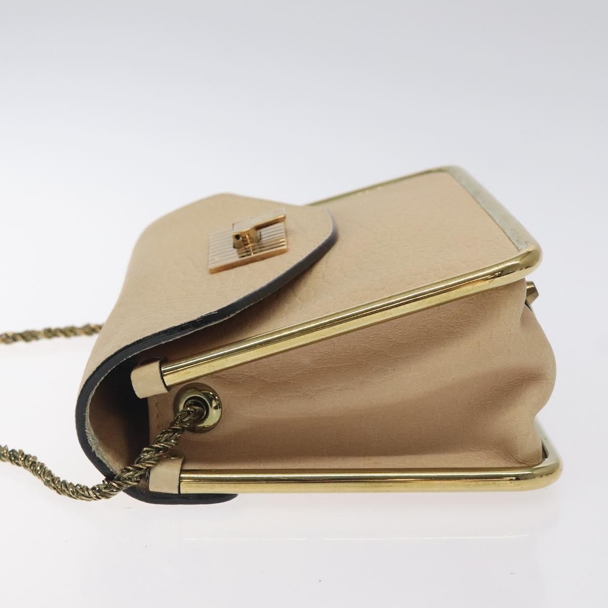 Chloé Chloe Sally Shoulder Bag Leather Small Beige