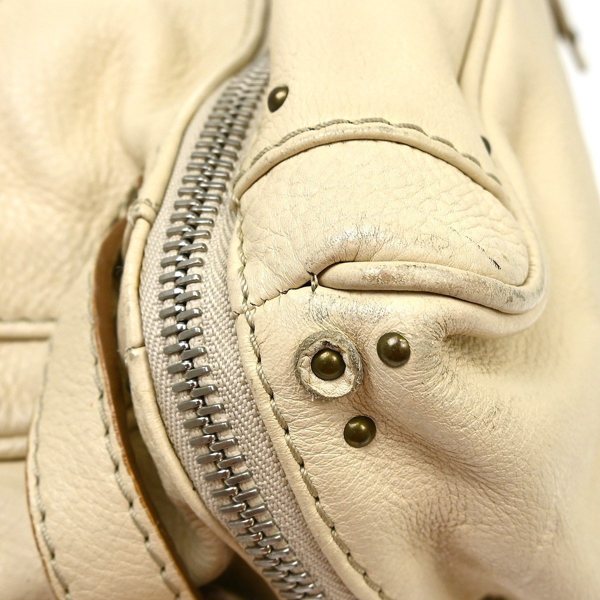 Chloé Chloe Paddington Lock Leather large Beige
