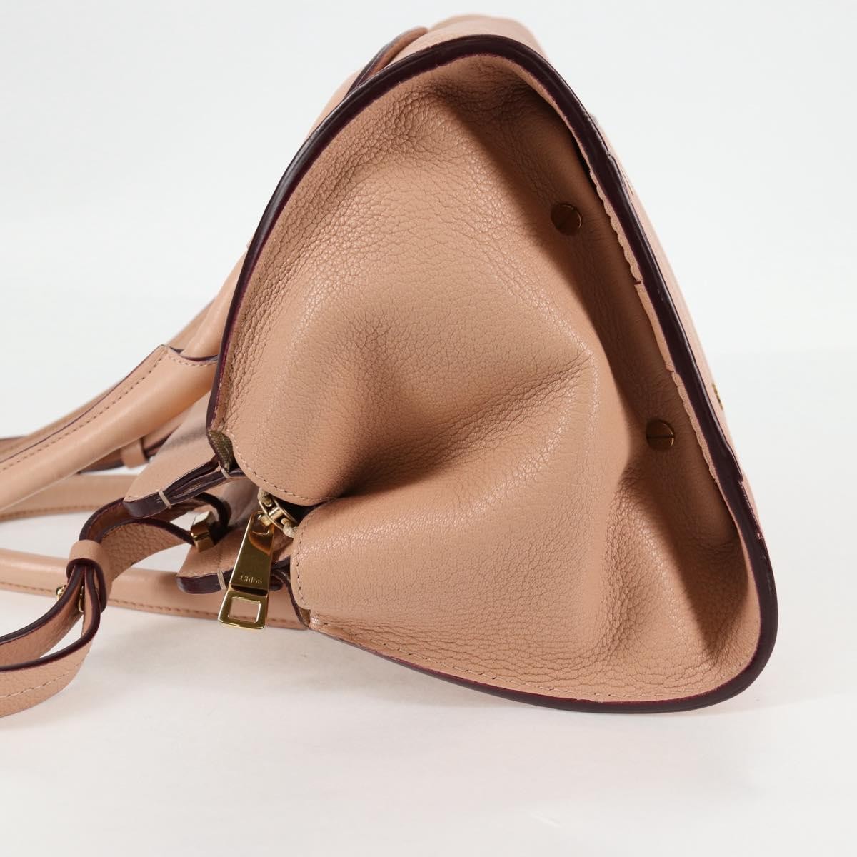 Chloé Chloe Everston Satchel Leather Large Beige