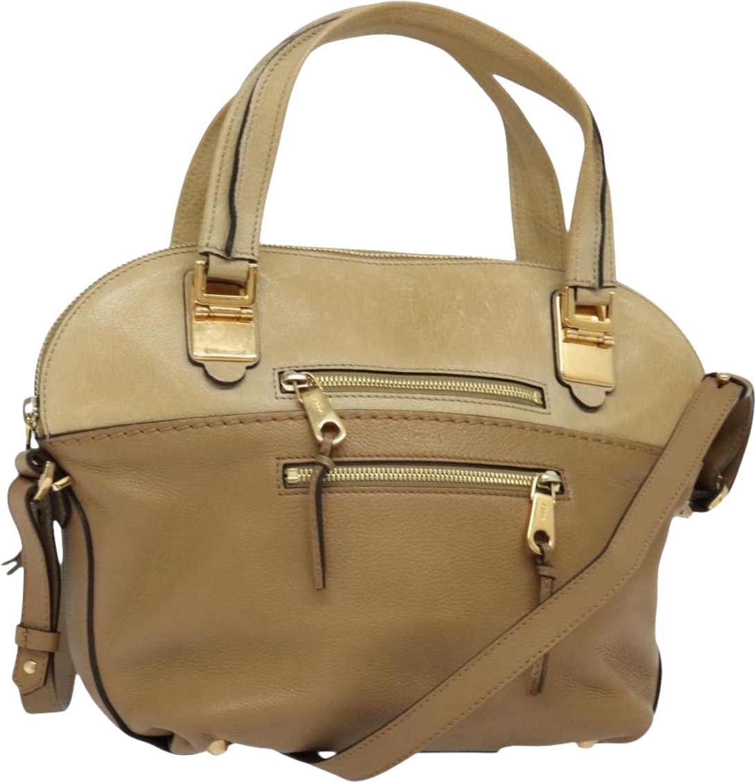 Chloé Chloe Angie Tote Leather Medium Bruin