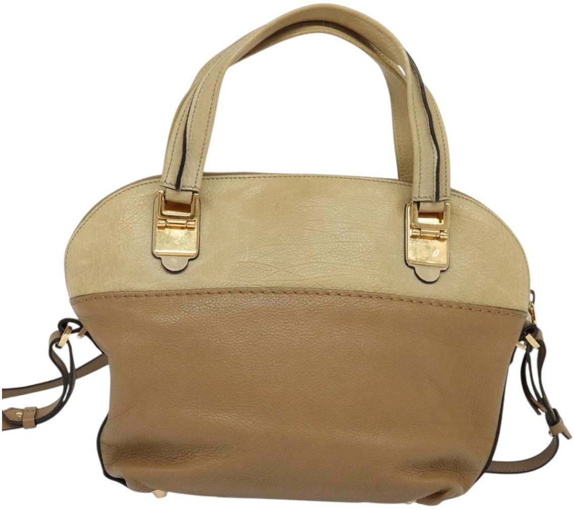 Chloé Chloe Angie Tote Leather Medium Bruin