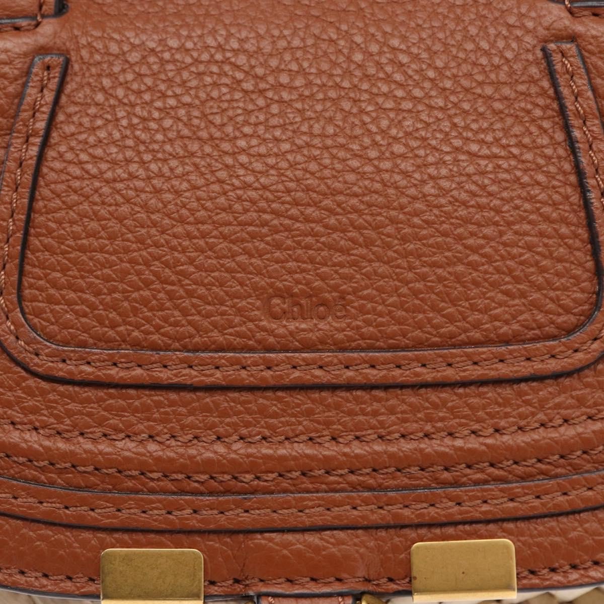 Chloé Chloe Marcie Basket Bag Raffia and Leather Mini Beige