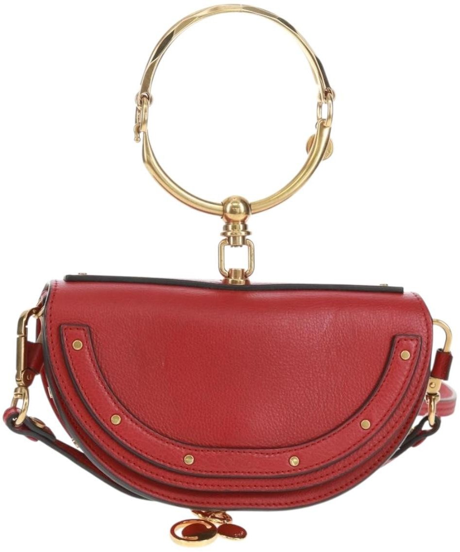 Chloé Chloe Nile Minaudière Leather Rood