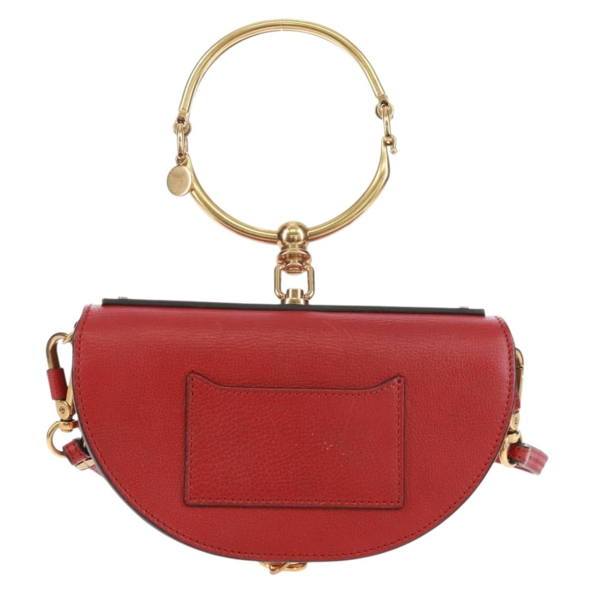 Chloé Chloe Nile Minaudière Leather Rood