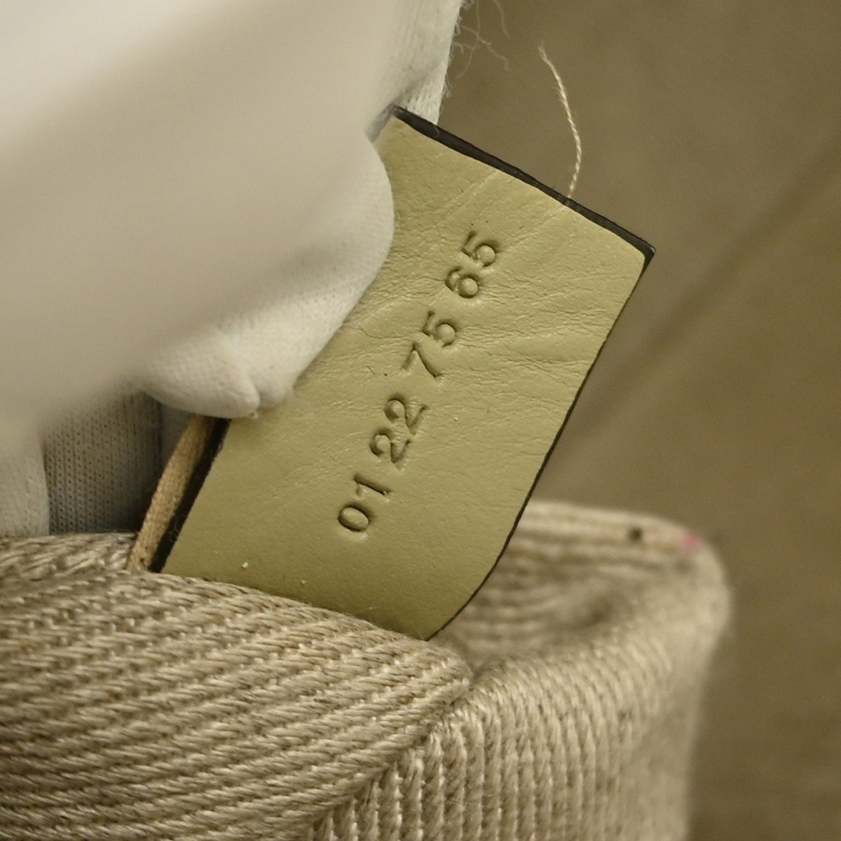 Chloé Chloe Woody Friendship Tote Canvas Small Beige