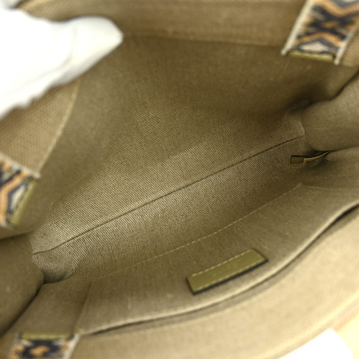 Chloé Chloe Woody Friendship Tote Canvas Small Beige