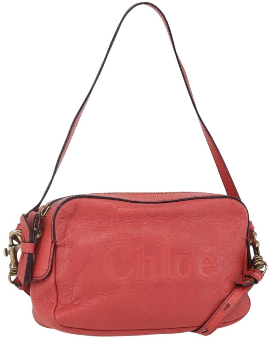 Chloé Chloe Shadow Shoulder Bag Leather Beige