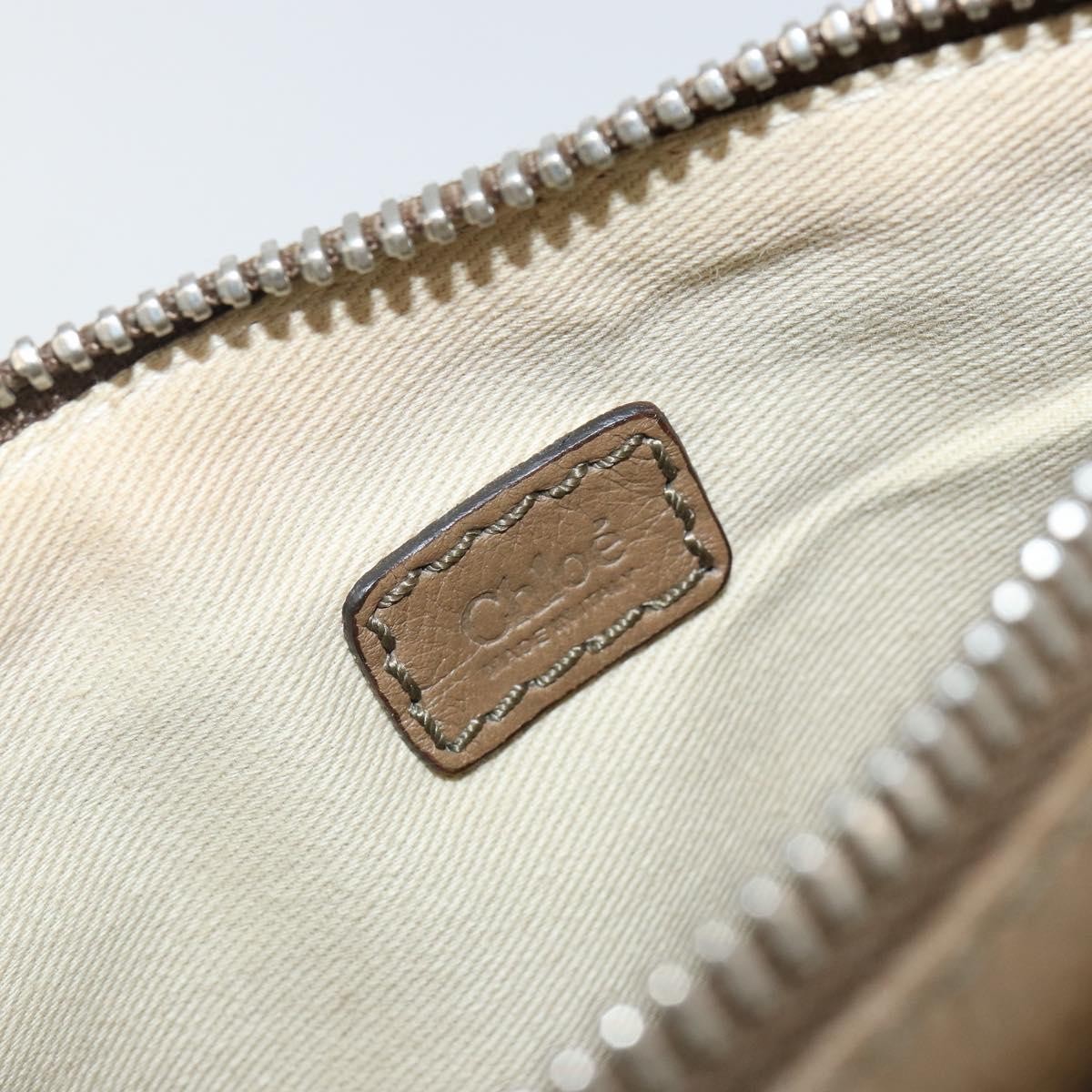 Chloé Chloe Paddington Pouch Leather Beige