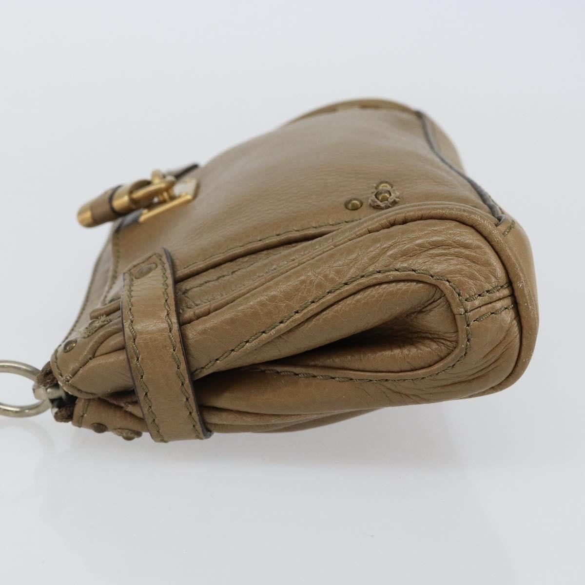 Chloé Chloe Paddington Pouch Leather Beige