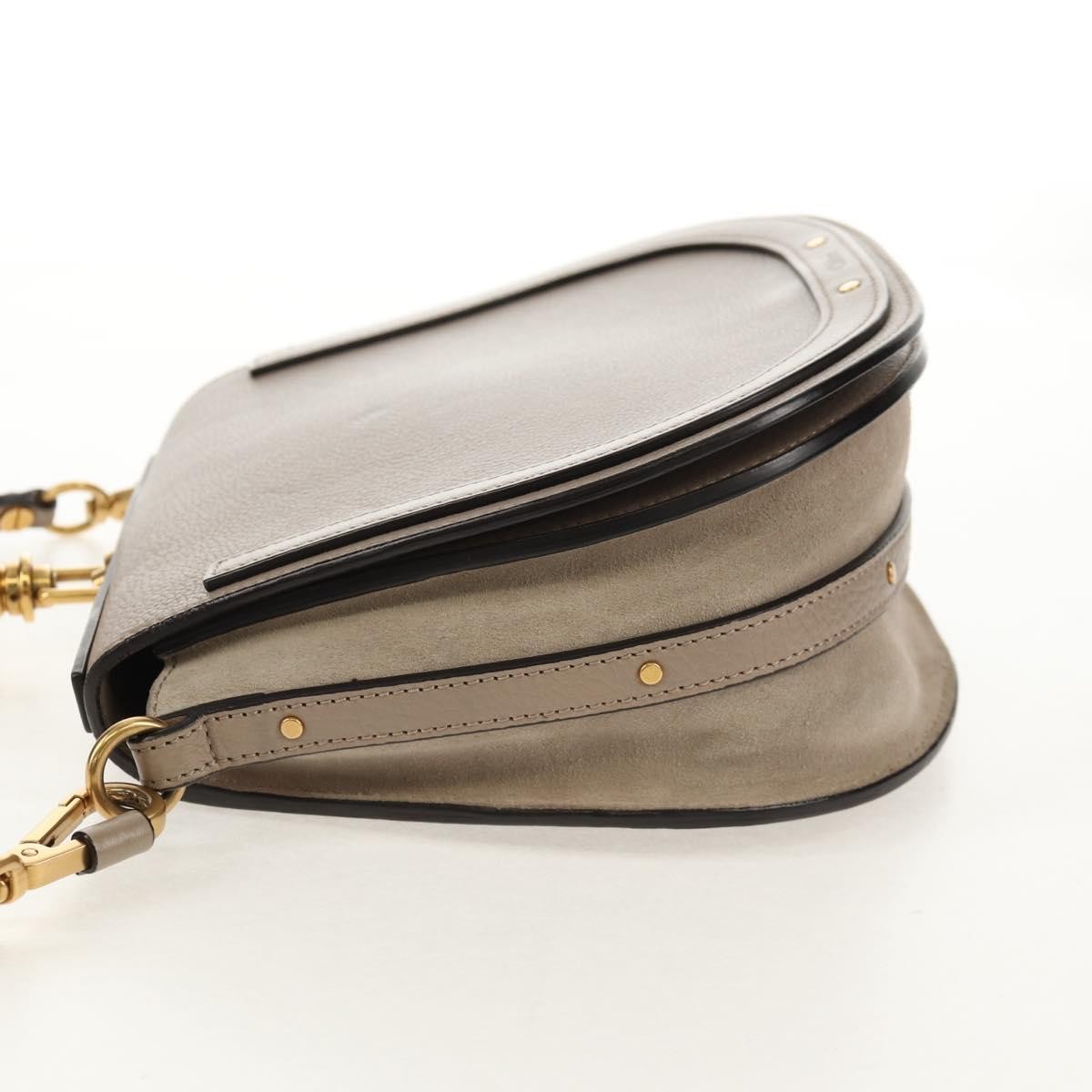 Chloé Chloe Nile Crossbody Bag Leather Medium Beige