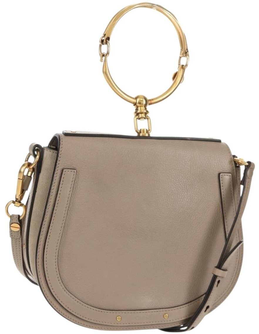 Chloé Chloe Nile Crossbody Bag Leather Medium Beige